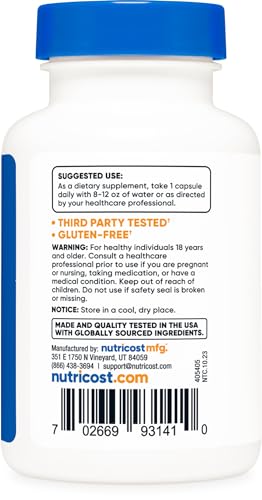 Nutricost CoQ10 100mg - 120 Vegetarian Capsules