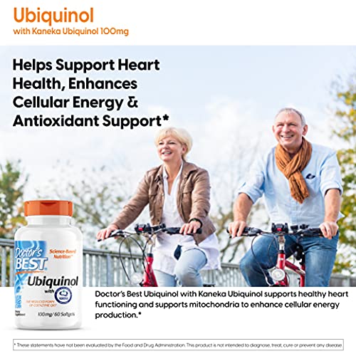 100% Natural Ubiquinol CoQ10 for Heart Health, 60 Softgels