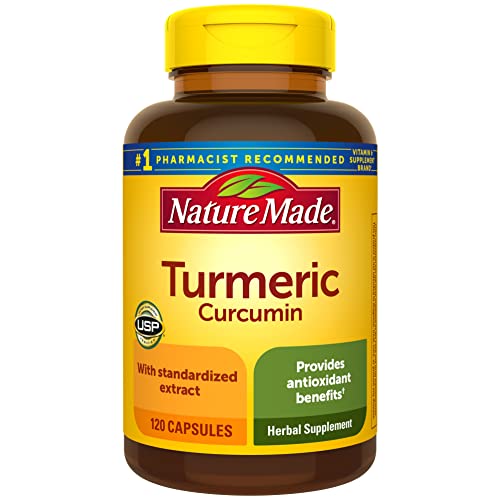 Nature Made Turmeric Curcumin 500 mg Capsules for Antioxidant