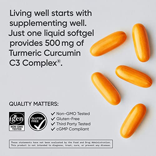 Turmeric Curcumin C3 Complex Capsules with Enhanced Absorption