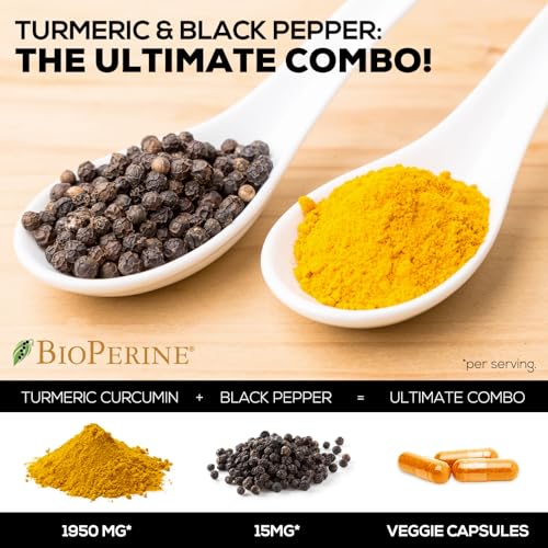 Turmeric Curcumin with BioPerine 1950mg - Joint Support
