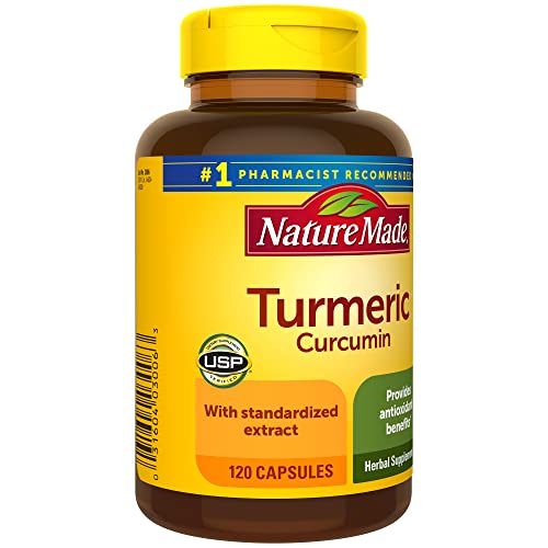 Nature Made Turmeric Curcumin 500 mg Capsules for Antioxidant