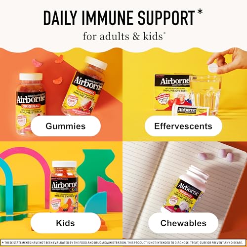 Airborne 750mg Vitamin C Gummies, Immune Support - 2x63ct