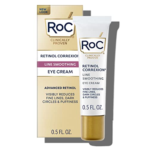 RoC Retinol Correxion Under Eye Cream for Dark Circles & Puffiness, 0.5 oz