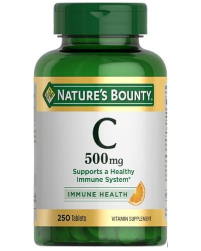 Nature's Bounty Vitamin C 500mg, 250 Tablets, Healthy Immune Support