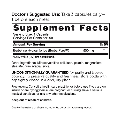 Dr. Whitaker's Berberine Supplement | 1,500mg | 30 Days