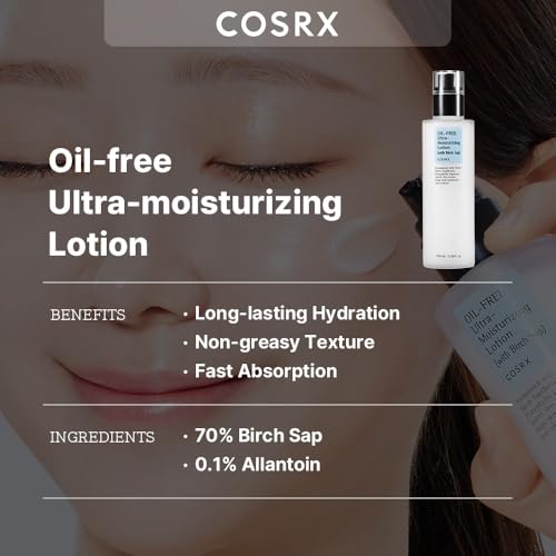 COSRX Birch Sap Oil-Free Acne Moisturizer, 3.38oz