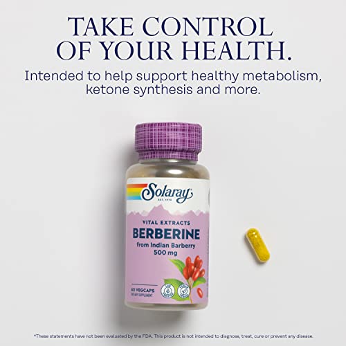 SOLARAY Berberine 500mg: Digestive & Immune Support (60 CT)
