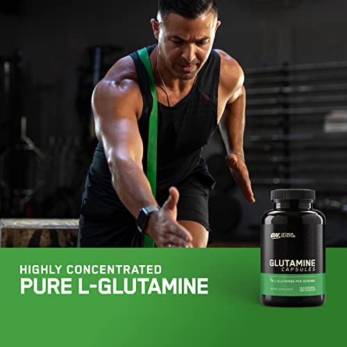 Optimum Nutrition L-Glutamine Capsules, 1000mg, 240 Count