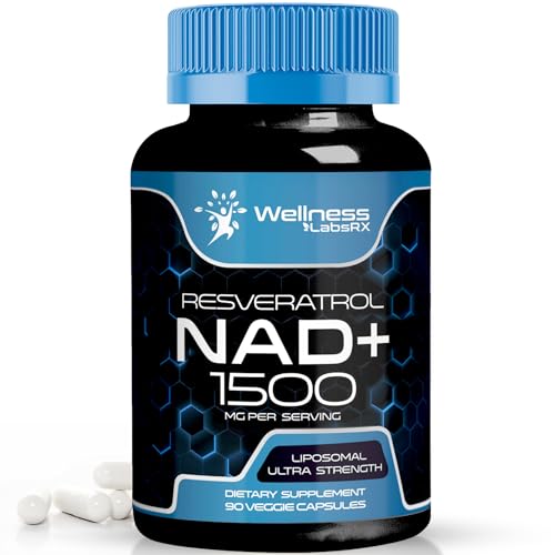 Ultra Strength Liposomal NAD+ Supplement with Resveratrol