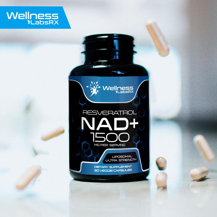 Ultra Strength Liposomal NAD+ Supplement with Resveratrol