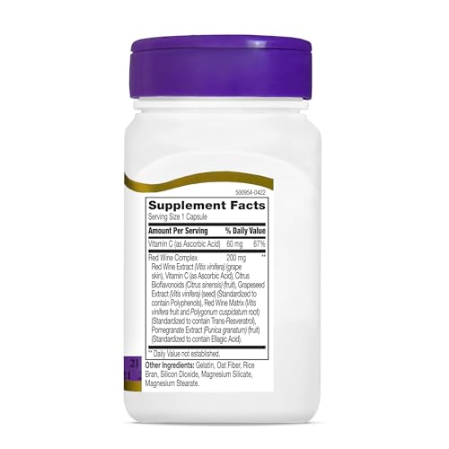 21st Century Resveratrol Capsules, 90 Count