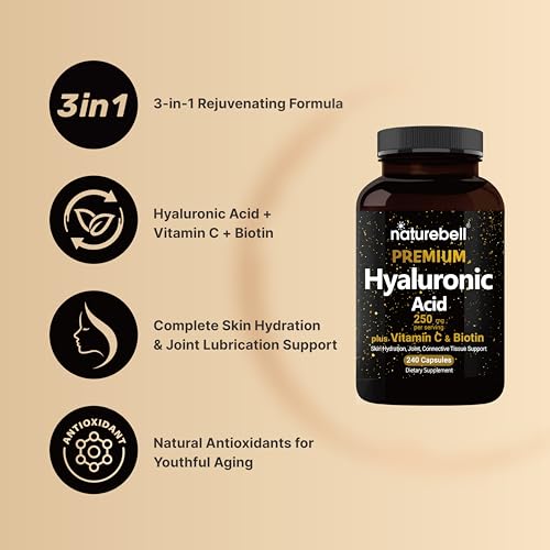 NatureBell Hyaluronic Acid Capsules with Biotin & Vitamin C