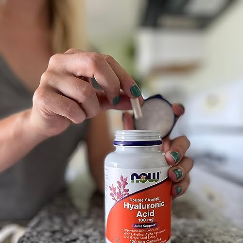 NOW Hyaluronic Acid Double Strength Capsules with L-Proline