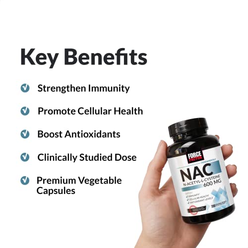 NAC Supplement 600 mg 200 Vegetable Capsules