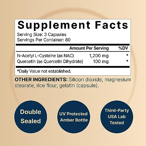 NAC 1200mg | 240 Capsules, Double Strength Formula