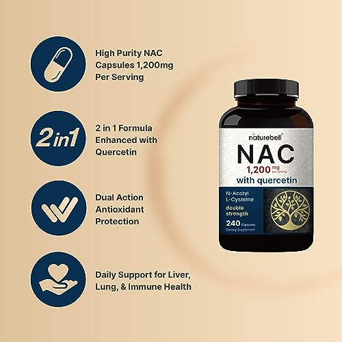 NAC 1200mg | 240 Capsules, Double Strength Formula