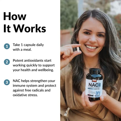 NAC Supplement 600 mg 200 Vegetable Capsules