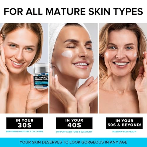 SimplyVital Collagen Anti-Aging Face Cream, Made in USA