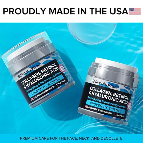 SimplyVital Collagen Anti-Aging Face Cream, Made in USA