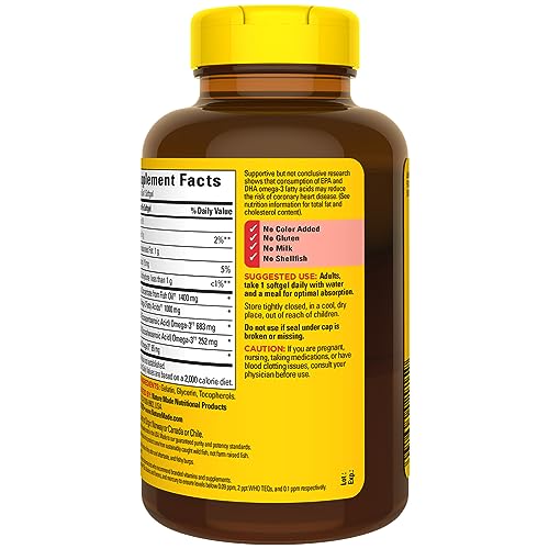 Nature Made Ultra Omega 3 Fish Oil Softgels