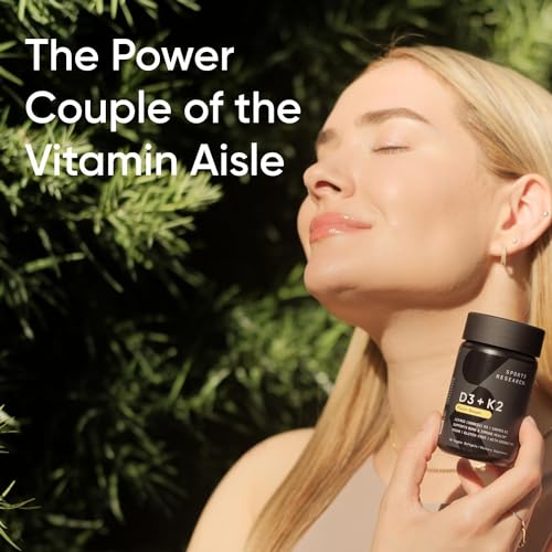 Vegan Vitamin D3 + K2 Softgels for Immune Health