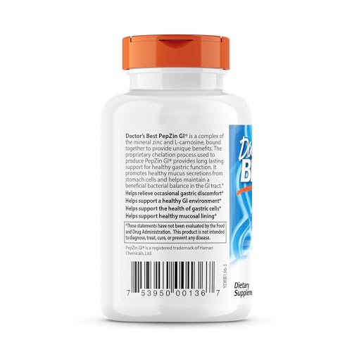 Doctor's Best PepZin GI Digestive Support Capsules