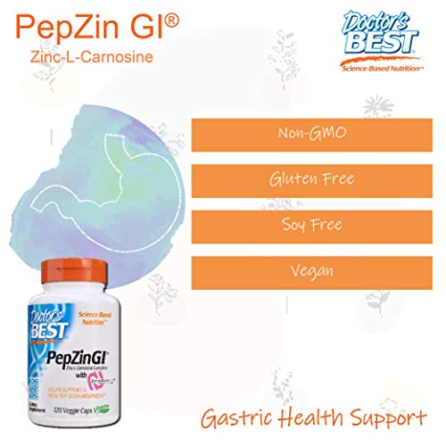 Doctor's Best PepZin GI Digestive Support Capsules