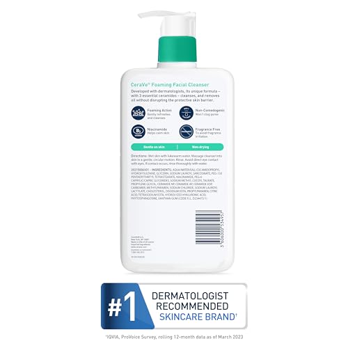 CeraVe Foaming Facial Cleanser | Hyaluronic Acid 16oz