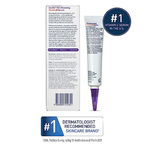CeraVe Brightening Face Serum | 10% Pure Vitamin C