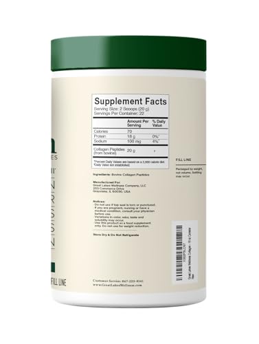 Great Lakes Wellness Collagen Peptides Powder - 16 oz