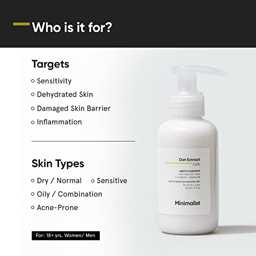 Gentle Face Wash for Sensitive Skin with Oat Extract