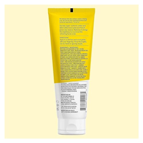 Acure Brightening Facial Scrub - Sea Kelp & French Green Clay