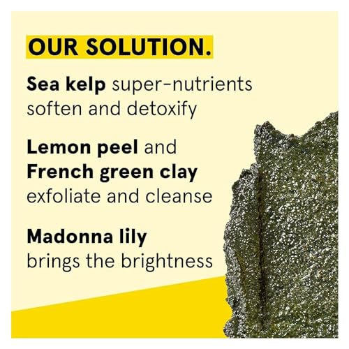 Acure Brightening Facial Scrub - Sea Kelp & French Green Clay