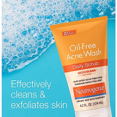 Neutrogena Oil-Free Acne Face Scrub, 2% Salicylic Acid