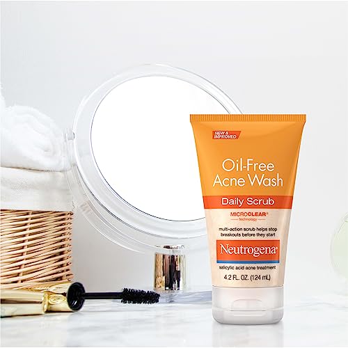 Neutrogena Oil-Free Acne Face Scrub, 2% Salicylic Acid