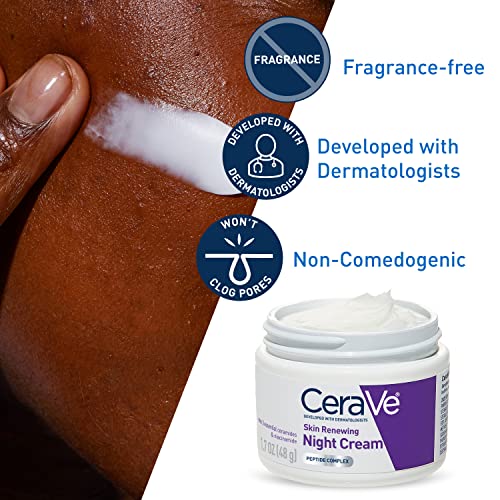 CeraVe Skin Renewing Night Cream | Hydrating Face Moisturizer