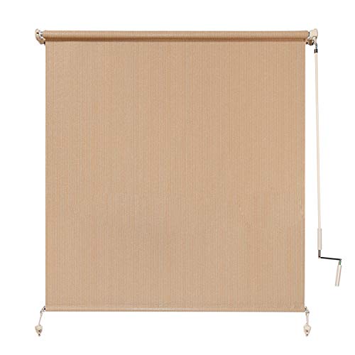 Almond 4' x 6' Coolaroo Outdoor Roller Shade