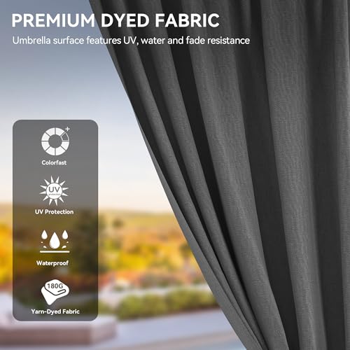 YITAHOME 10x12ft Hardtop Gazebo with Nettings and Curtains