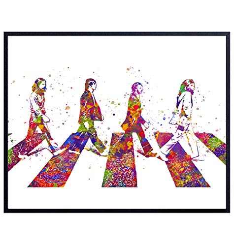 Abbey Road Beatles Poster - 8x10 Wall Art