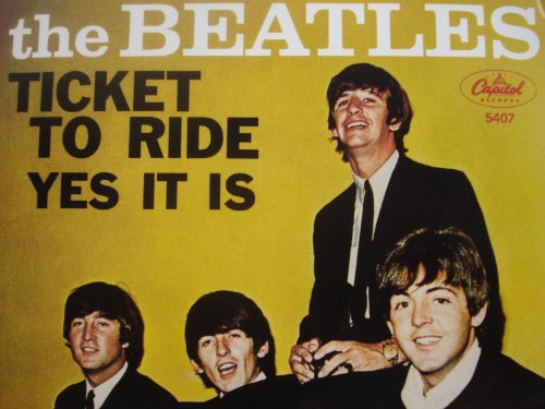 Beatles 7" Vinyl: Ticket To Ride/Yes It Is