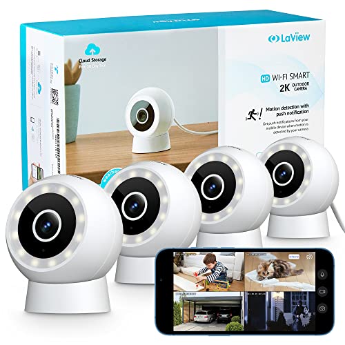 LaView 4MP Security Cameras with Starlight Sensor