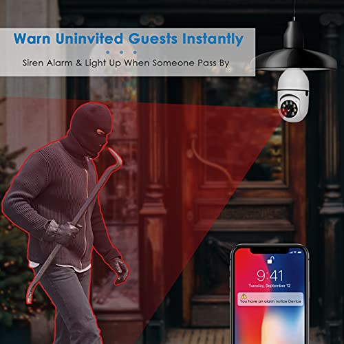 UPULTRA Light Bulb Camera Combo: 2pack 1080P Wireless