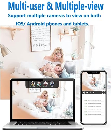 Wireless Home Security Camera with Night Vision 1080P