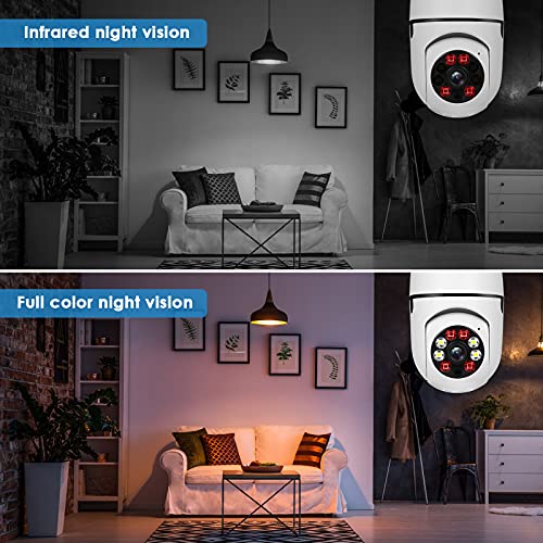 UPULTRA Light Bulb Camera Combo: 2pack 1080P Wireless