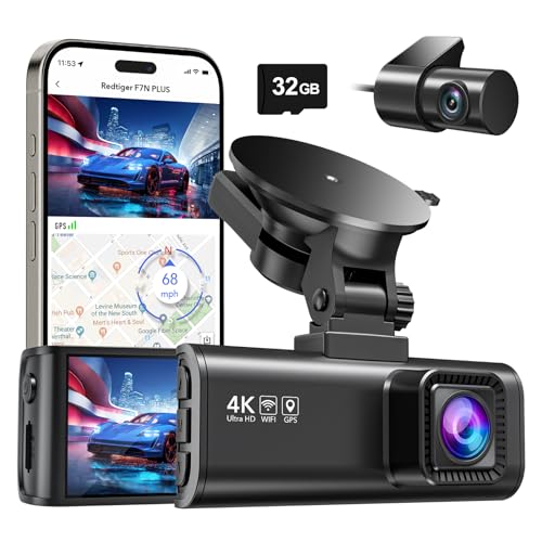 REDTIGER 4K/2.5K Full HD Front Rear Dash Cam