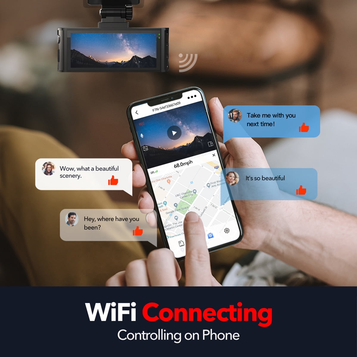 REDTIGER F7N 4K Front and Rear Dashcam