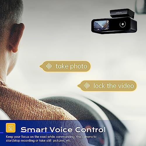 Pelsee P1 Duo Dash Cam - Dual Front/Rear, 4K