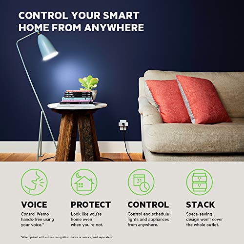 Mini Smart Plug Compatible with Alexa, Google Assistant, Apple HomeKit - 2 Pack