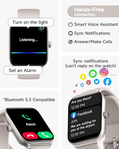 TOOBUR Smart Watch with Alexa, Fitness Tracker 1.95
